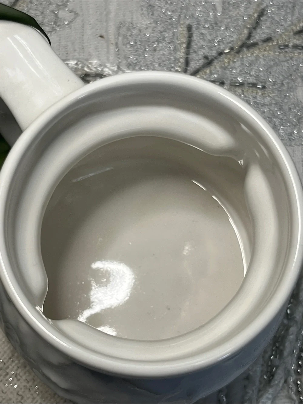 Starbucks White Globe Mosaic Ceramic Mug with Travel Seal Graphics